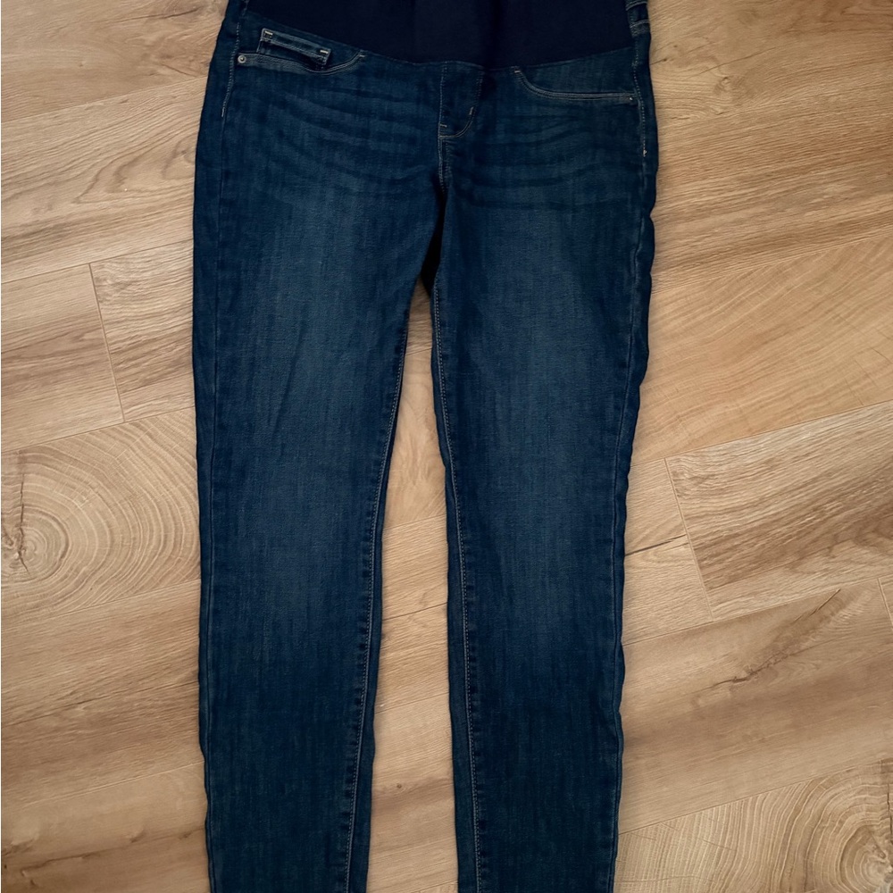 Levis Dark Blue Maternity Skinny Jeans
